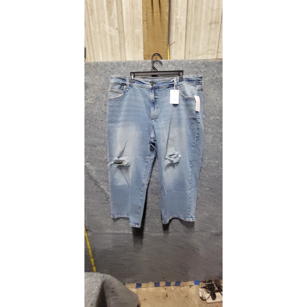 Jessica Simpson Women's Buttercup Wide Leg Boyfriend Medium Wash Jeans 18W NWT